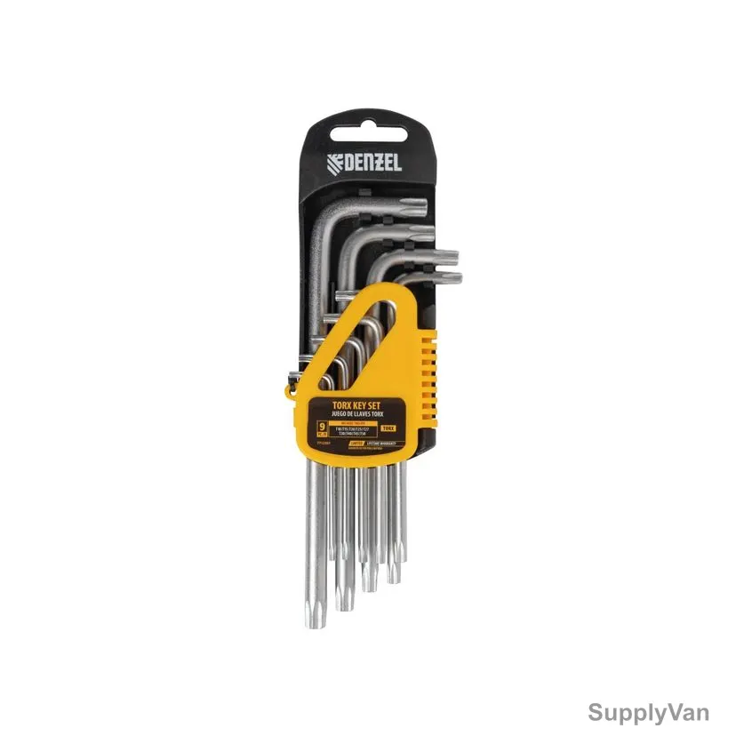 Denzel Torx Key Set, 7712301, 9 Pcs/Set — image 1
