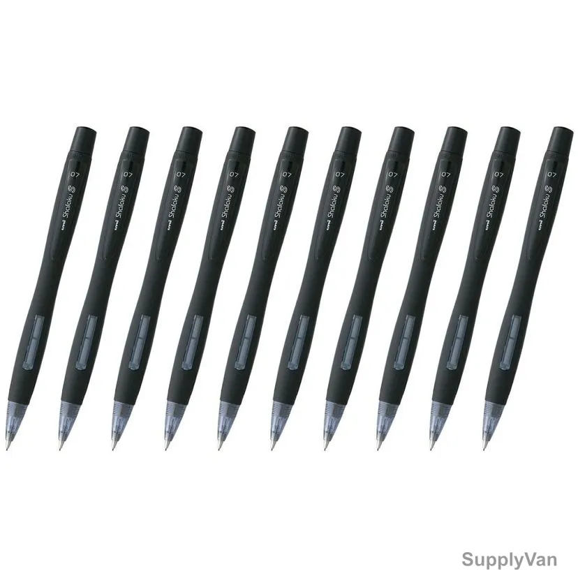 Uni-Ball Shalaku S Mechanical Pencil, M7-228-BK, 0.7MM Tip Size, Black, 12 Pcs/Pack