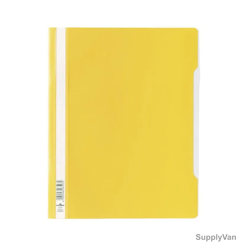 Durable File Folder, 257004, PVC, A4, Yellow, 50 Pcs/Box