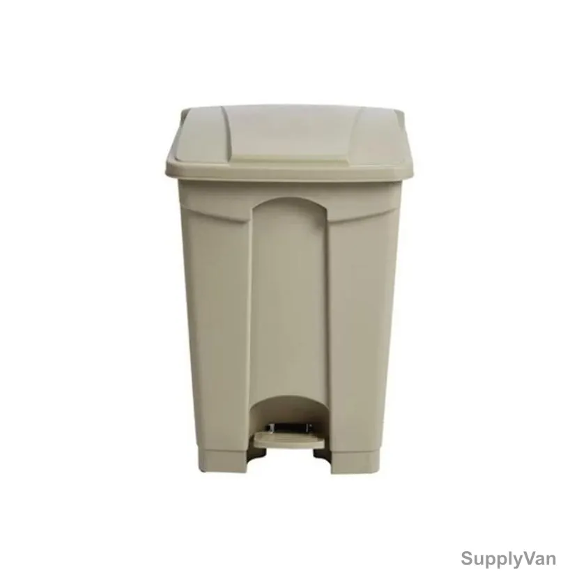 Ek Garbage Bin With Pedal, GC05E-45, Plastic, 45 Ltrs, Beige