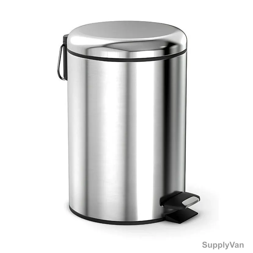 Akc Pedal Trash Bin, SS02-05, Stainless Steel, 5 Ltrs, Silver — image 1