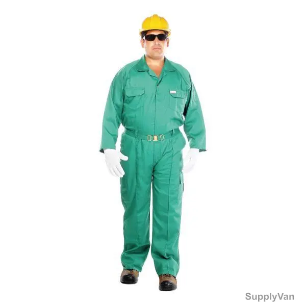 Vaultex Coverall, 1GV, 190GSM, 5XL, Green