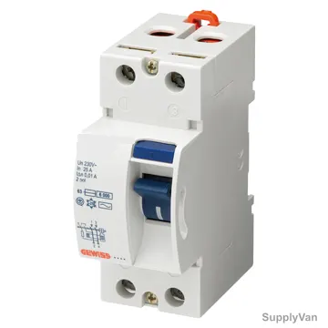 Gewiss Residual Current Circuit Breaker, GW94627, 40A, 2P, White