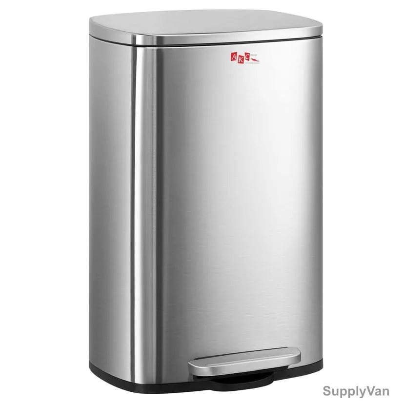 Akc Pedal Trash Bin, SS34-50, Stainless Steel, 50 Ltrs, Silver — image 1