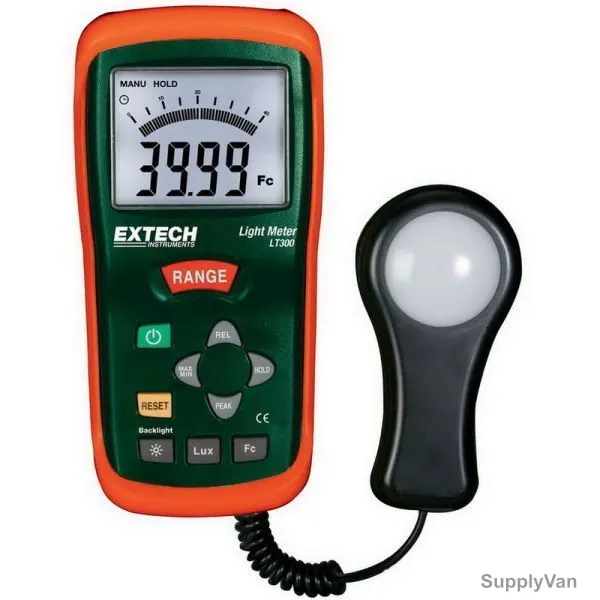Extech Light Meter, LT300, 400,000Lux