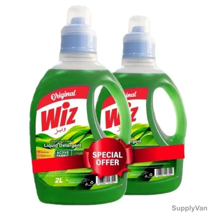 Wiz Original Liquid Laundry Detergent, 2 Ltrs, 2 Pcs/Pack — image 1