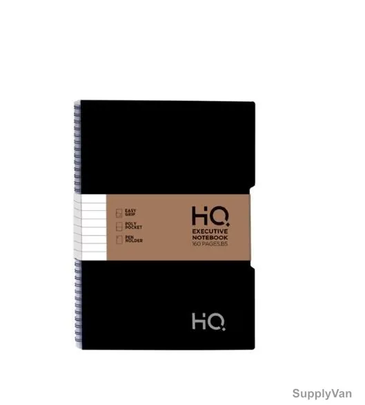 Navneet HQ Executive Notebook, NAV85487, B5, 80 Sheets, Black  — image 1