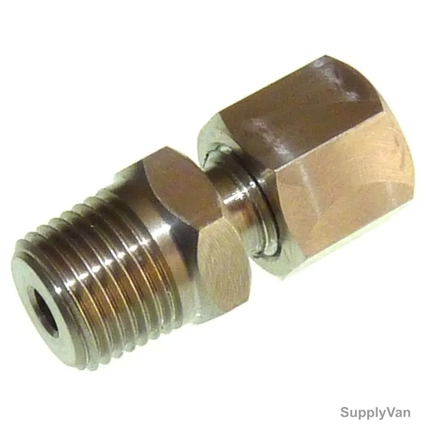 Rs Pro Compression Fitting For Thermocouple/PRT Probe, 1365858, M8 x 1MM Thread, 2MM Probe Dia