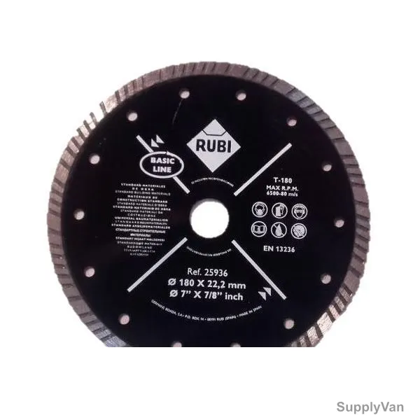Rubi Diamond Blade, 025936, 180MM