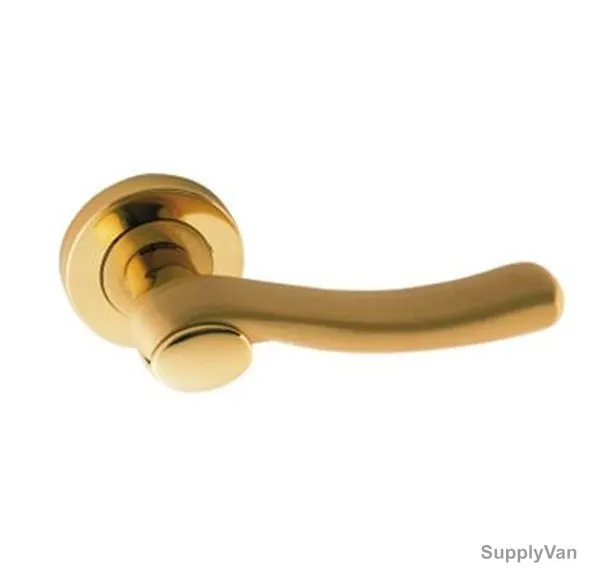 Doganlar Door Handle, Dilara, Brass, Gold Plated