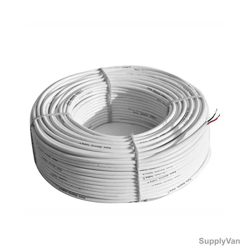 RR Control Panel Wire, 2.5 SQ.MM, 100 Yards Length, White