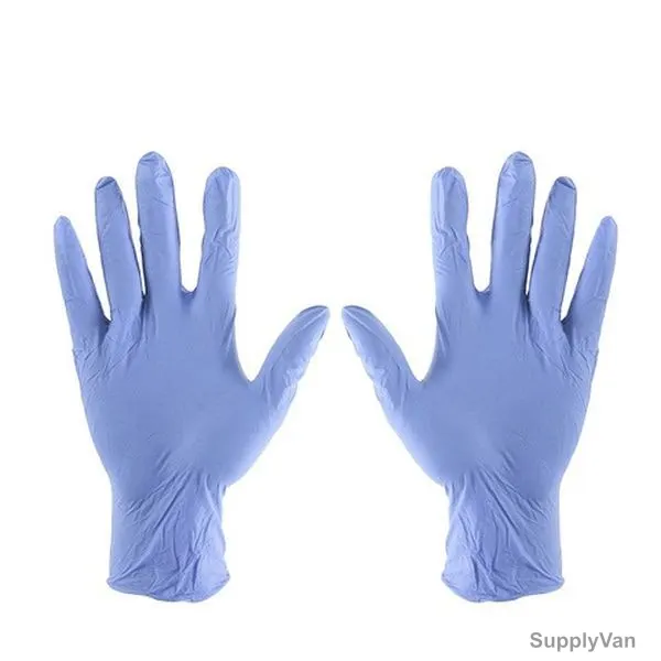 Disposable Gloves, Latex, L, Purple, 100 Pcs/Pack