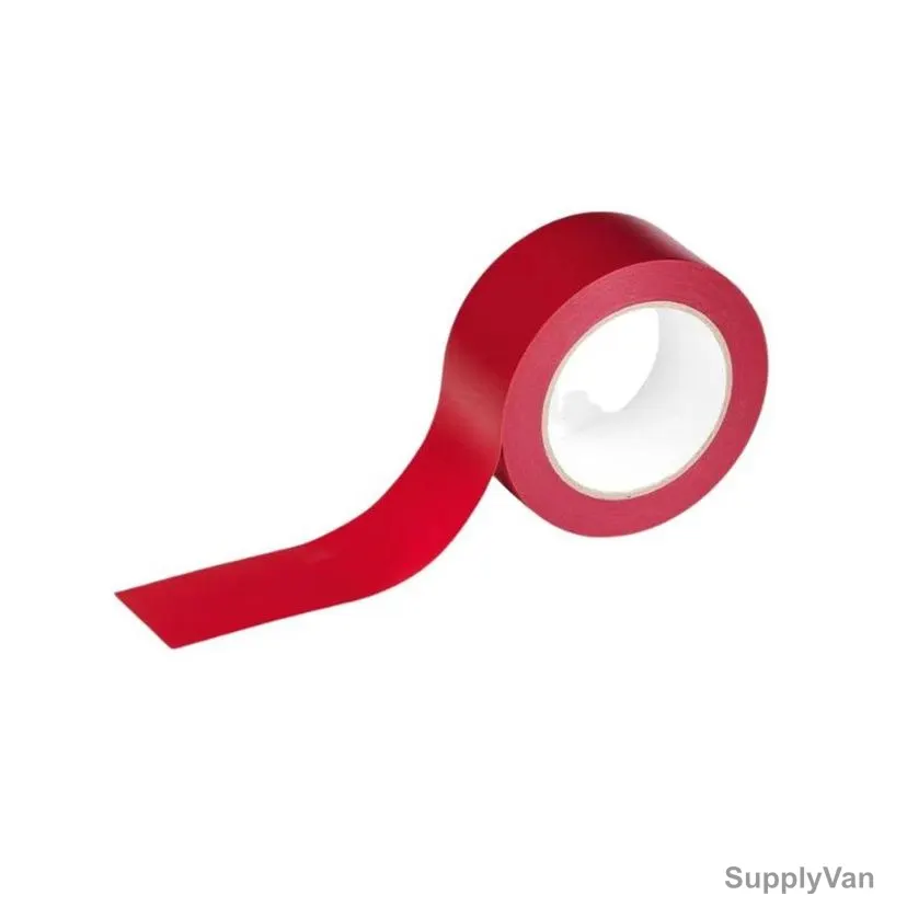 Warrior Floor Marking Tape, 50MM Width x 33 Mtrs Length, Red