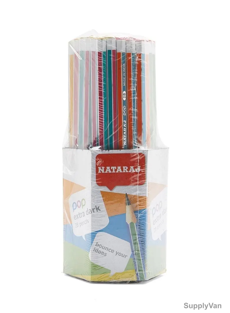 Nataraj Pop Pencil, HP201048007, 2B, Hexagon