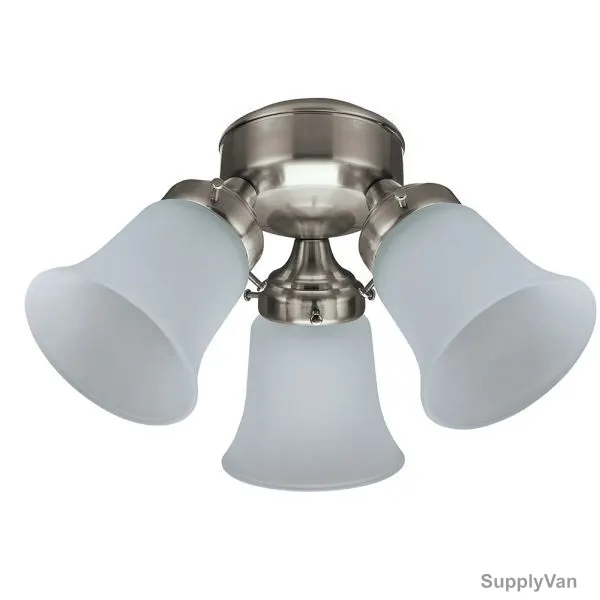 Hunter Flush Mount, 24318, 3 Light, 170MM, Brushed Nickel — image 1