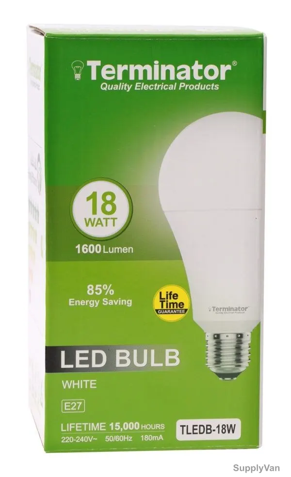 Terminator LED Bulb, TLEDB-18W, 180 mA, 18W, 1600 LM