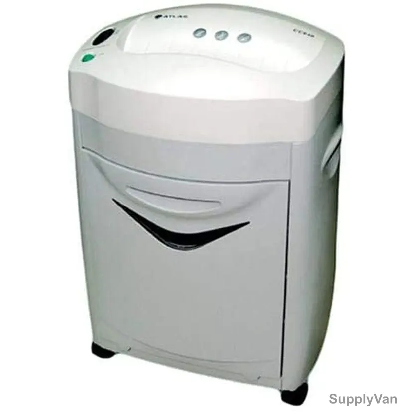 Atlas Paper Shredder, AS-S2-CC0640, Cross Cut, 6 Sheets, 14.3 Litres, White