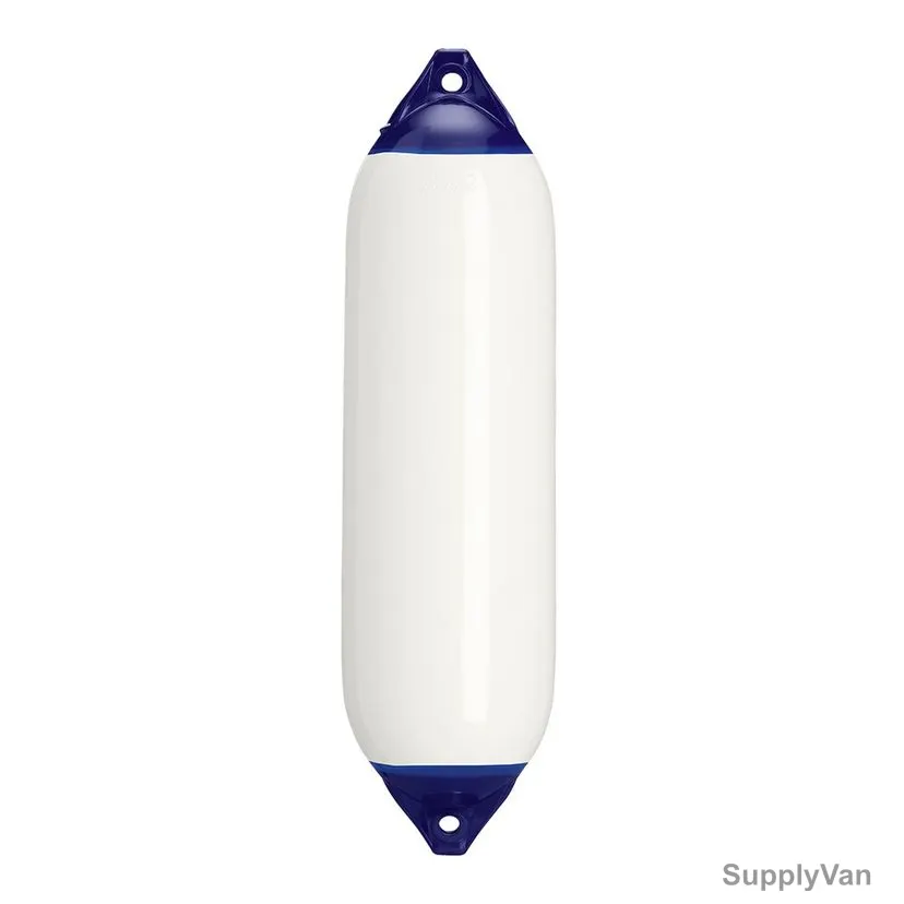 Polyform Boat Fender, F-6, F Series, Vinyl, 11 Inch Dia x 42 Inch Length, White — image 1