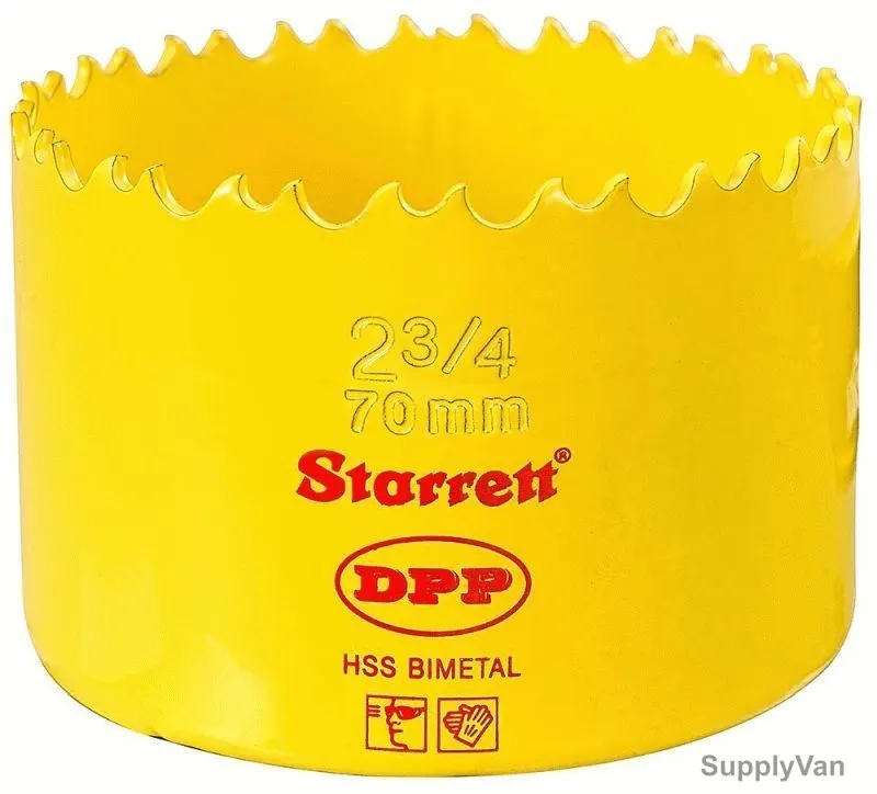 Starrett Dual Pitch Professional Hole Saw, DH0234, 70mm