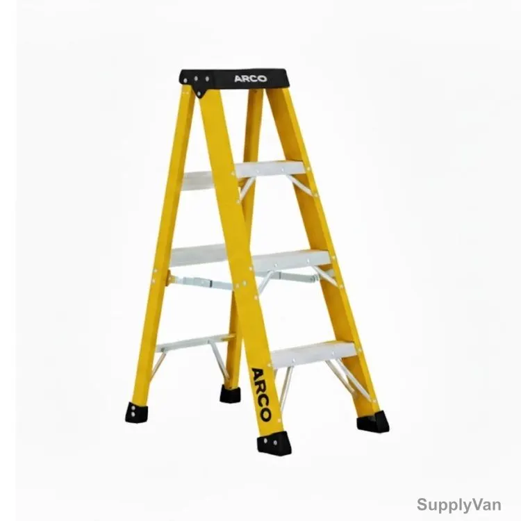 Arco Step Ladder, ARFT-3S, Fiberglass, 3 Steps, 150 Kg Weight Capacity