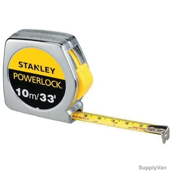Stanley Powerlock Measuring Tape, STHT33463-8, 10 Mtrs
