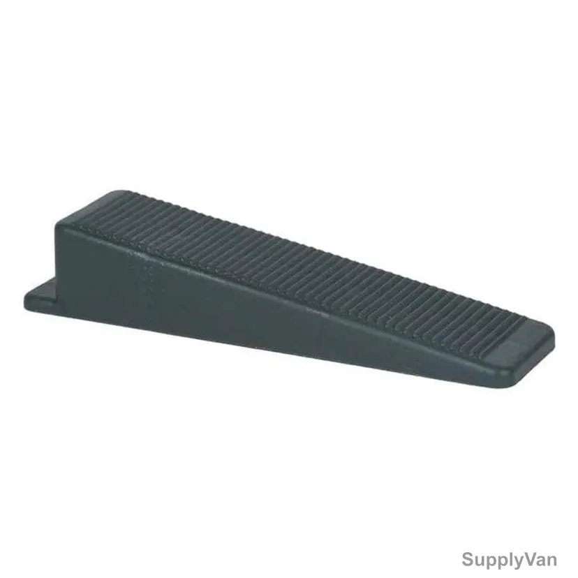 Orbofix Eco Tile Leveling Wedge, TPLW100, Plastic, 87MM Dia, Black, 100 Pcs/Pack — image 1