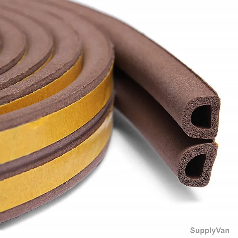 Ultimate Door Seal, BGSDO11DB, PVC, 6.5MM Thickness, Brown — image 1