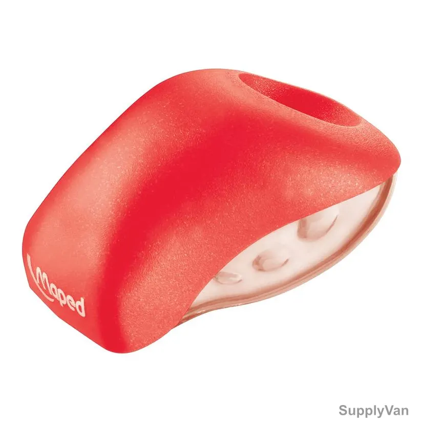 Maped Bulbo Pencil Sharpener, MD-071079, 1 Hole, Red, 12 Pcs/Pack