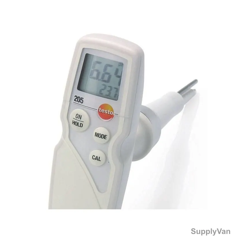 Testo Handheld T-Bar pH Meter, 205, 0 to 14 pH — image 1