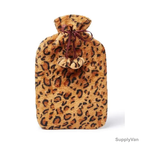 3W Plush Cover Hot Water Bottle, 3W PLSH-0043, 2 Ltrs, Brown — image 1