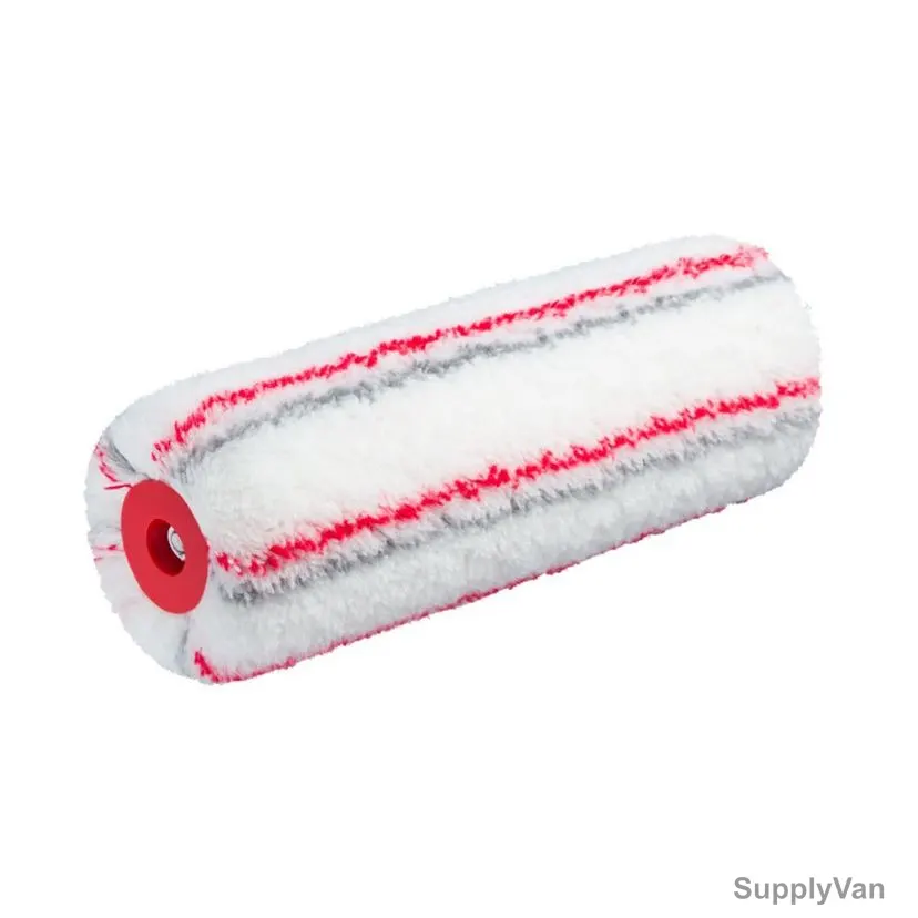 Beorol Paint Roller Cover, VURPR278, Ultra Red Plus, White and Red