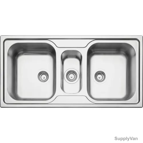 Tramontina Double Bowl Kitchen Sink, 93830123, 100 x 50CM