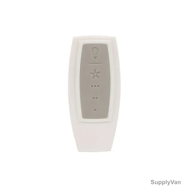 Hunter Fan and Light Remote Control, 99117, 3 Speed, White and Grey — image 1