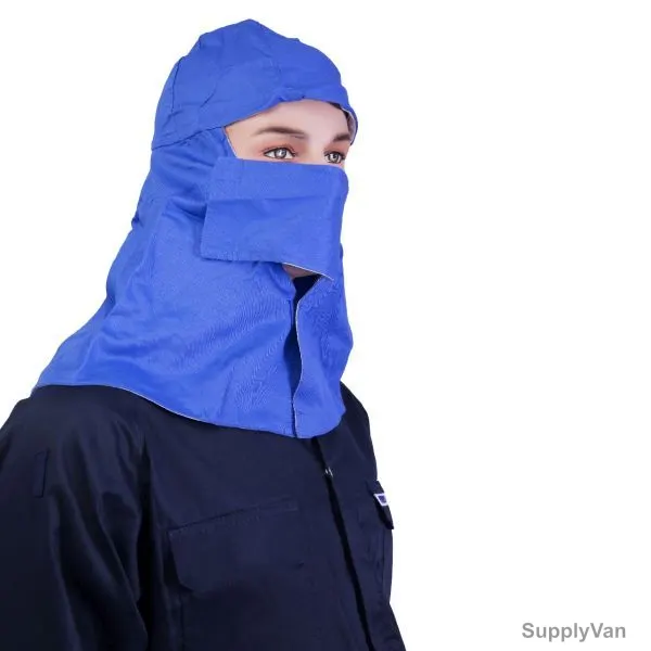 Gladious Face and Head Cover, G106350311, Cotton, Free Size, Petrol Blue