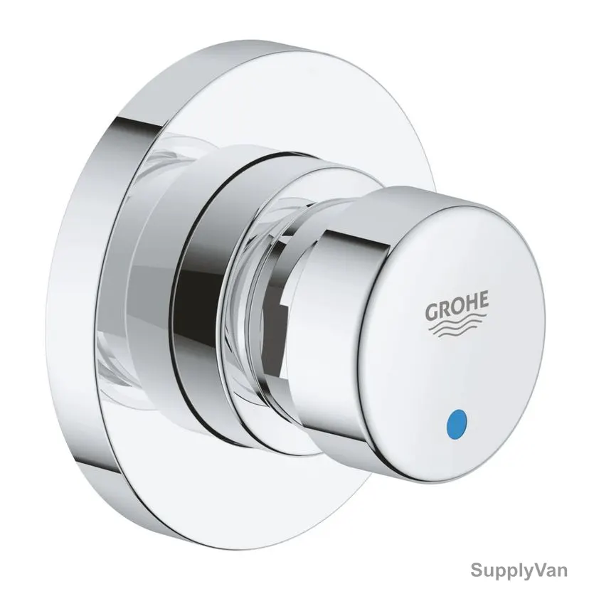 Grohe Self-Closing Shower Valve, 36268000, Euroeco Cosmopolitan T, Metal, 1/2 Inch, Starlight Chrome Finish — image 1