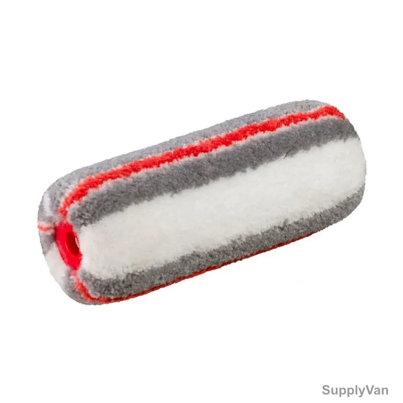 Beorol Paint Roller Cover, VJMSR238, Jumbo Master, White and red
