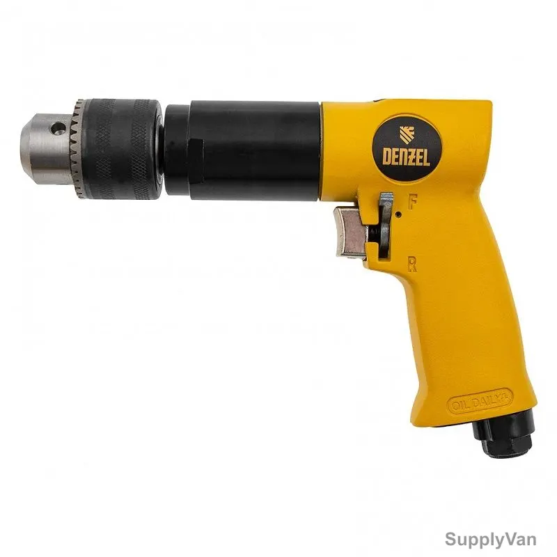 Denzel Pneumatic Drill, PD500, Keyed, 500 RPM, 6.3 ATM, 1.5-13MM Chuck Capacity — image 1