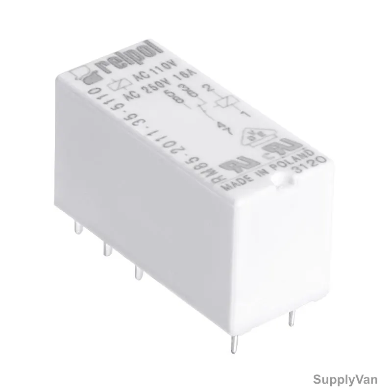 Relpol PCB Mount Power Relay, RM85-2011-35-5230, 230VAC, 16A, SPDT