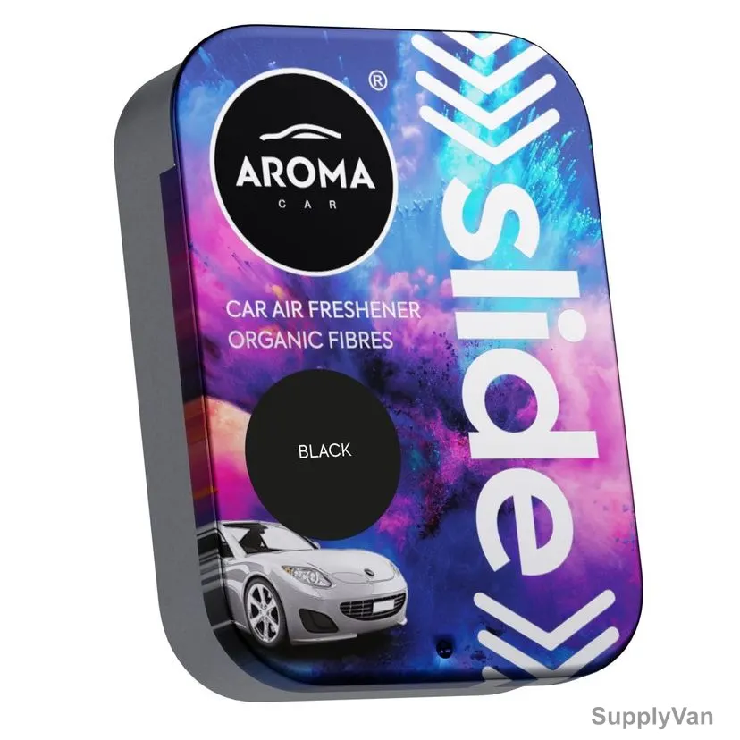 Aroma Home Slide Car Air Freshener, Black, 30GM