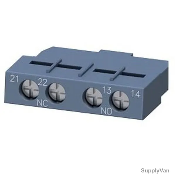 Siemens Transverse Auxiliary Switch, 3RV29011E, 1NO + 1NC, Screw C