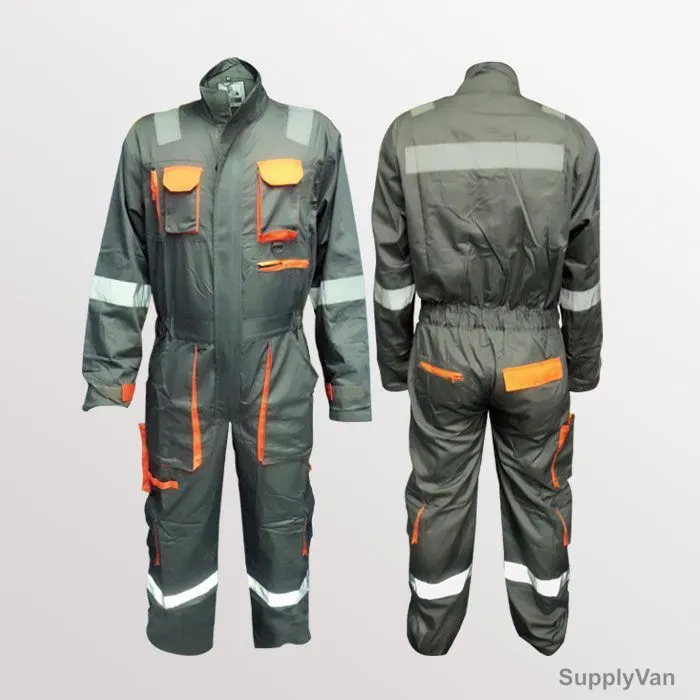 Prime Captain European Coverall, EUC280, 2XL, Grey