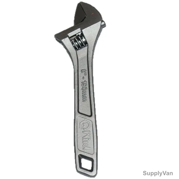 Wika Adjustable Wrench, WK17020, Forged Steel, 6 Inch