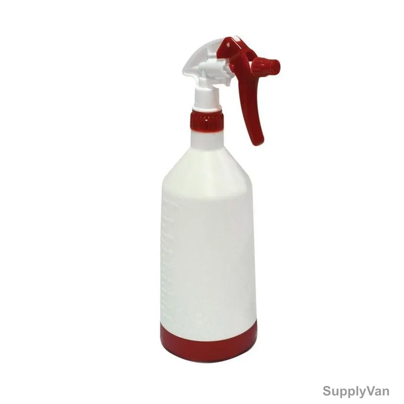 Akc Multi-Purpose Spray Bottle, NWSX06, Plastic, 1 Ltr, White/Red