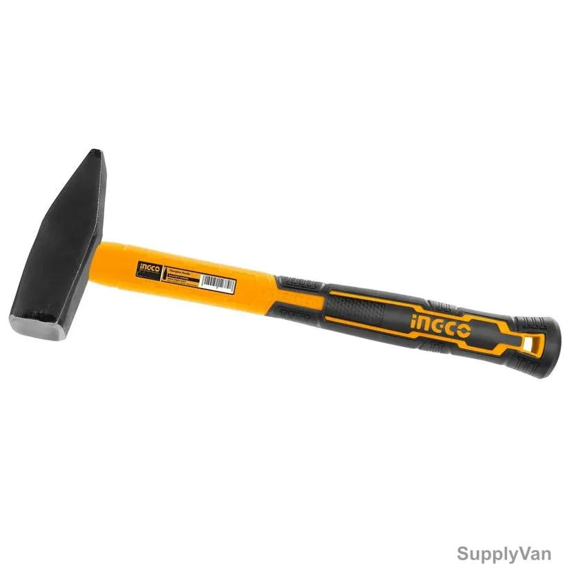 Ingco Machinist Hammer With Fiberglass Handle, HMH882000, Carbon Steel, 2000GM Head Weight