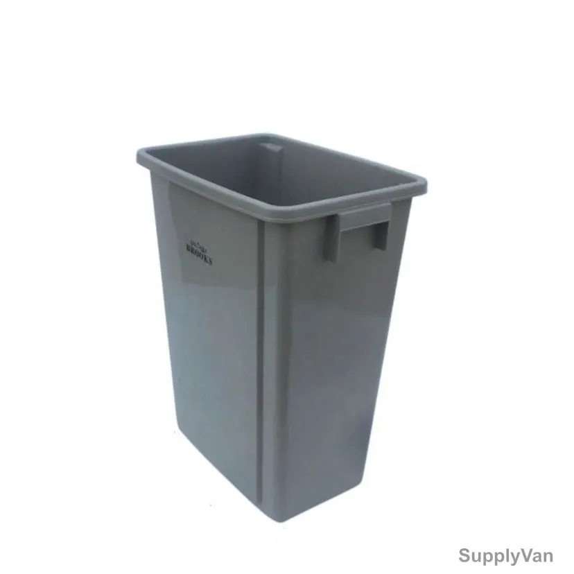 Brooks Recycle Bin, 59CM Height x 44CM Width x 31CM Length, 60 Ltrs Capacity, Grey