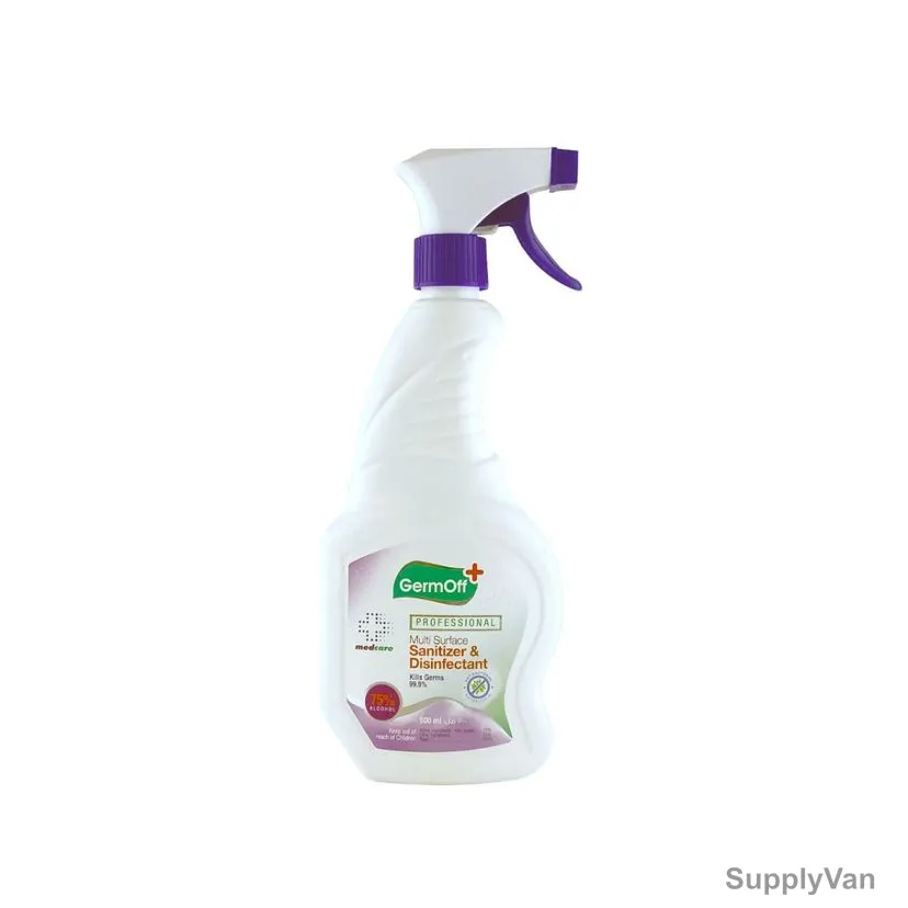 GermOff Multi-Surface Sanitizer and Disinfectant, 500ml, 12 Pcs/Carton