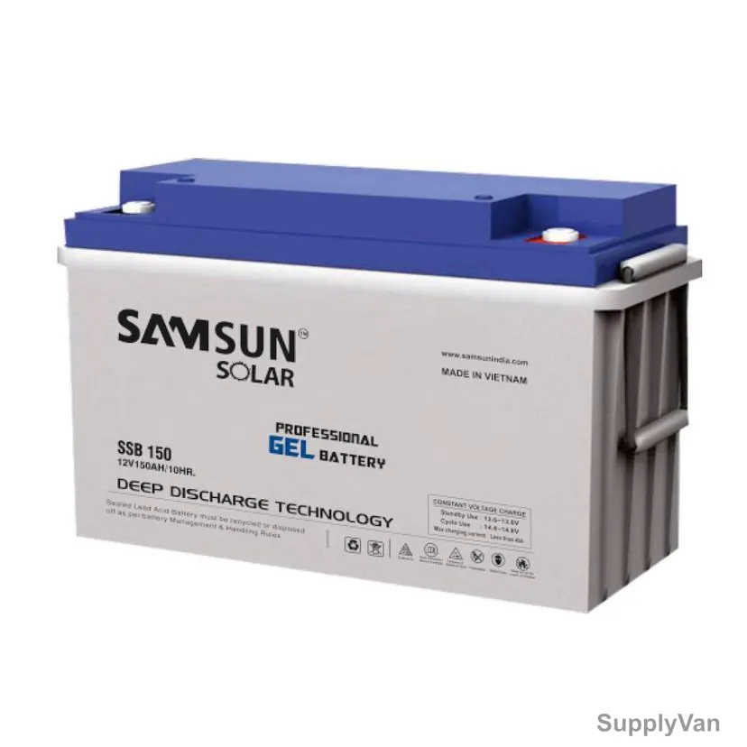 Samsun Solar Deep Discharge Gel Battery, SSB-150, 12V, 150 Ah