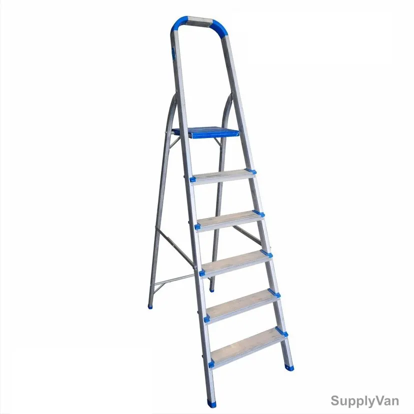 Topman Platform Ladder, PFAL6, Aluminium, 5+1 Steps, 100 Kg Loading Capacity