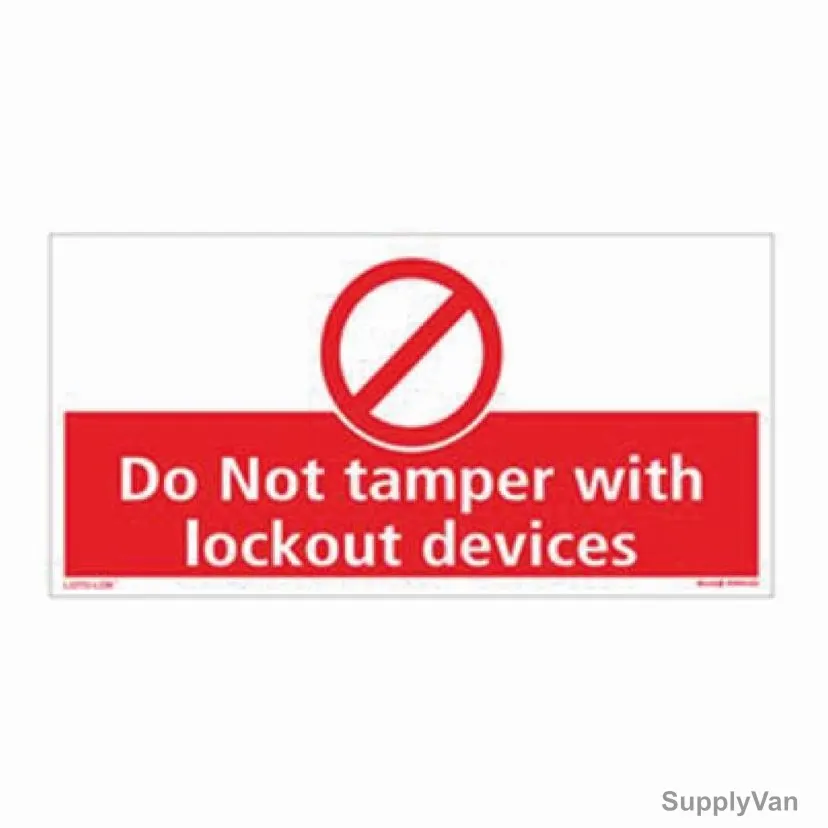 Loto-Lok Lockout Tagout Sticker, RWV-02, Vinyl, Horizontal, 150 x 300MM