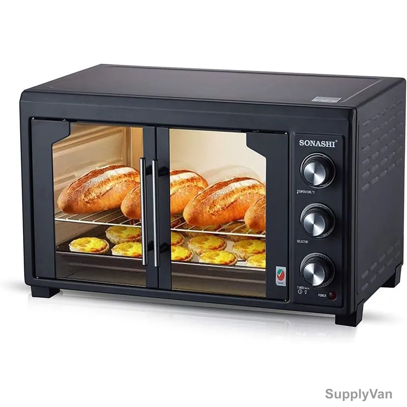 Sonashi French Electric Oven, STO-735F, 45 Ltrs, 2000W, Black — image 1